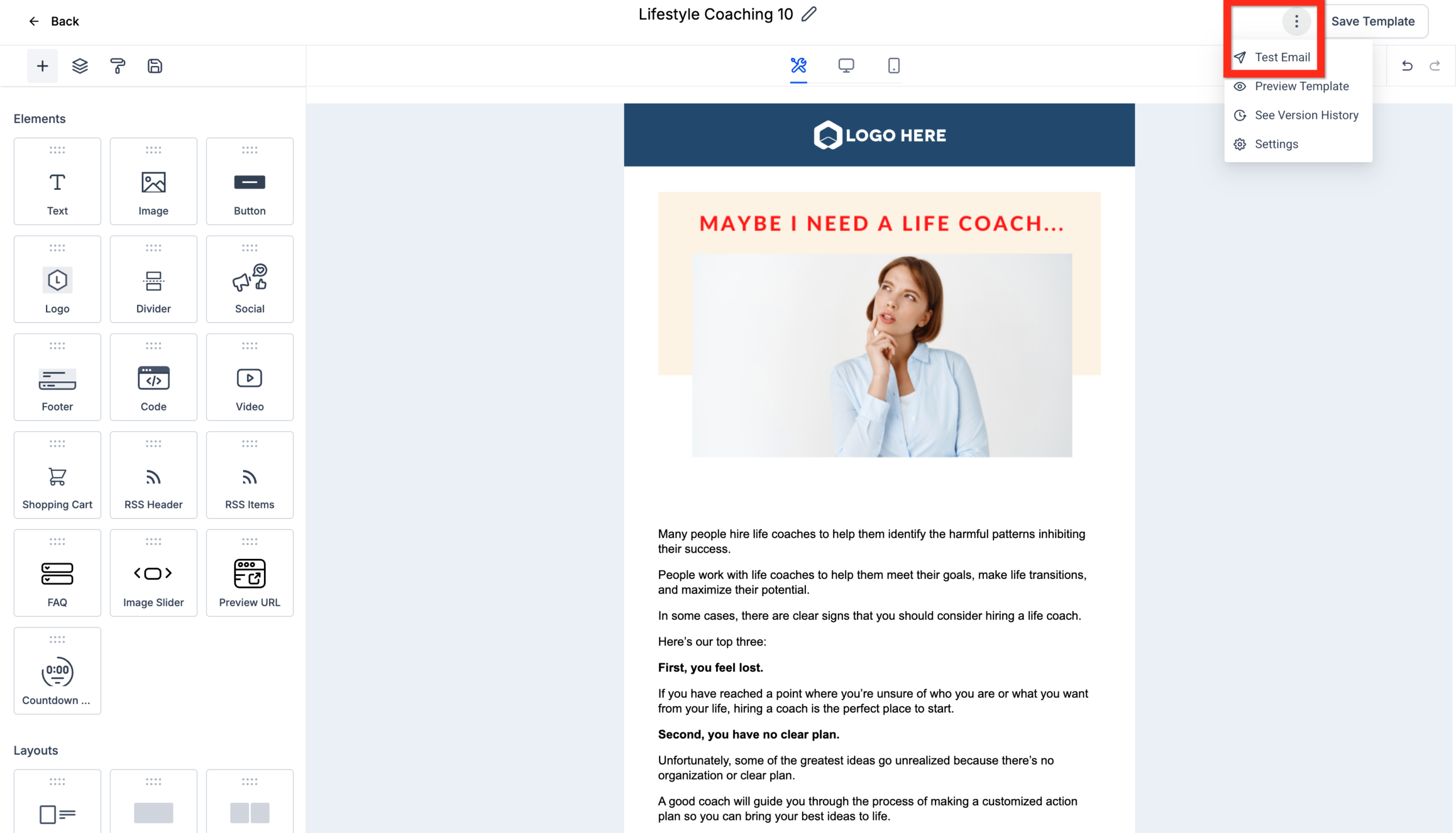 Screenshot showing the 3-dot action menu in <a href=