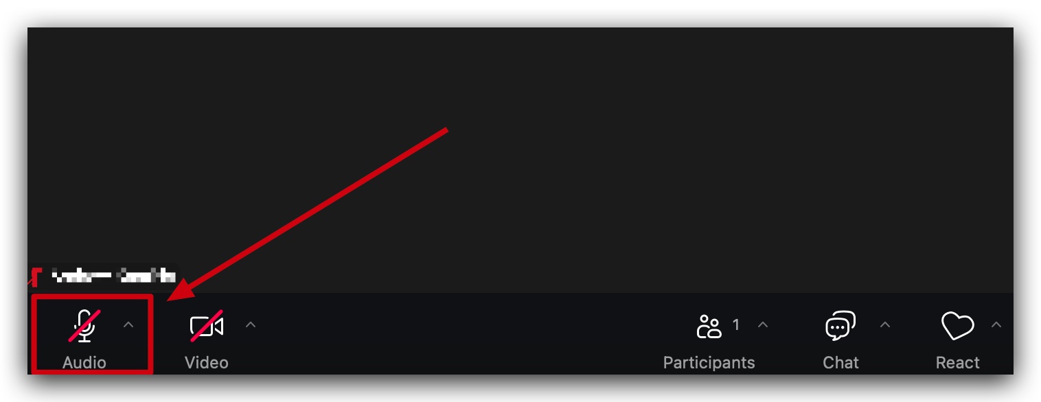 Zoom microphone icon with the 'Select a Microphone' and 'Select a Speaker' menu open, displaying various audio device options.