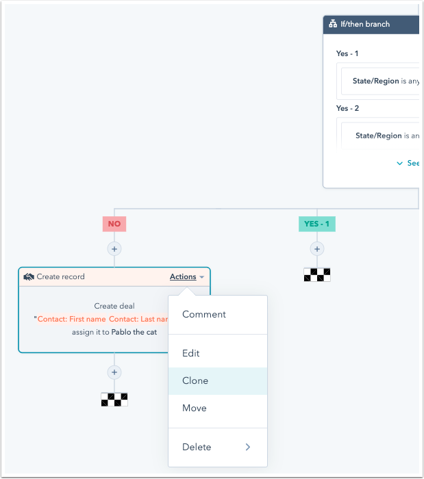 GoHighLevel Automation Workflow Builder Screenshot of GoHighLevel's workflow builder, showing various triggers, actions, and conditional logic for automation.