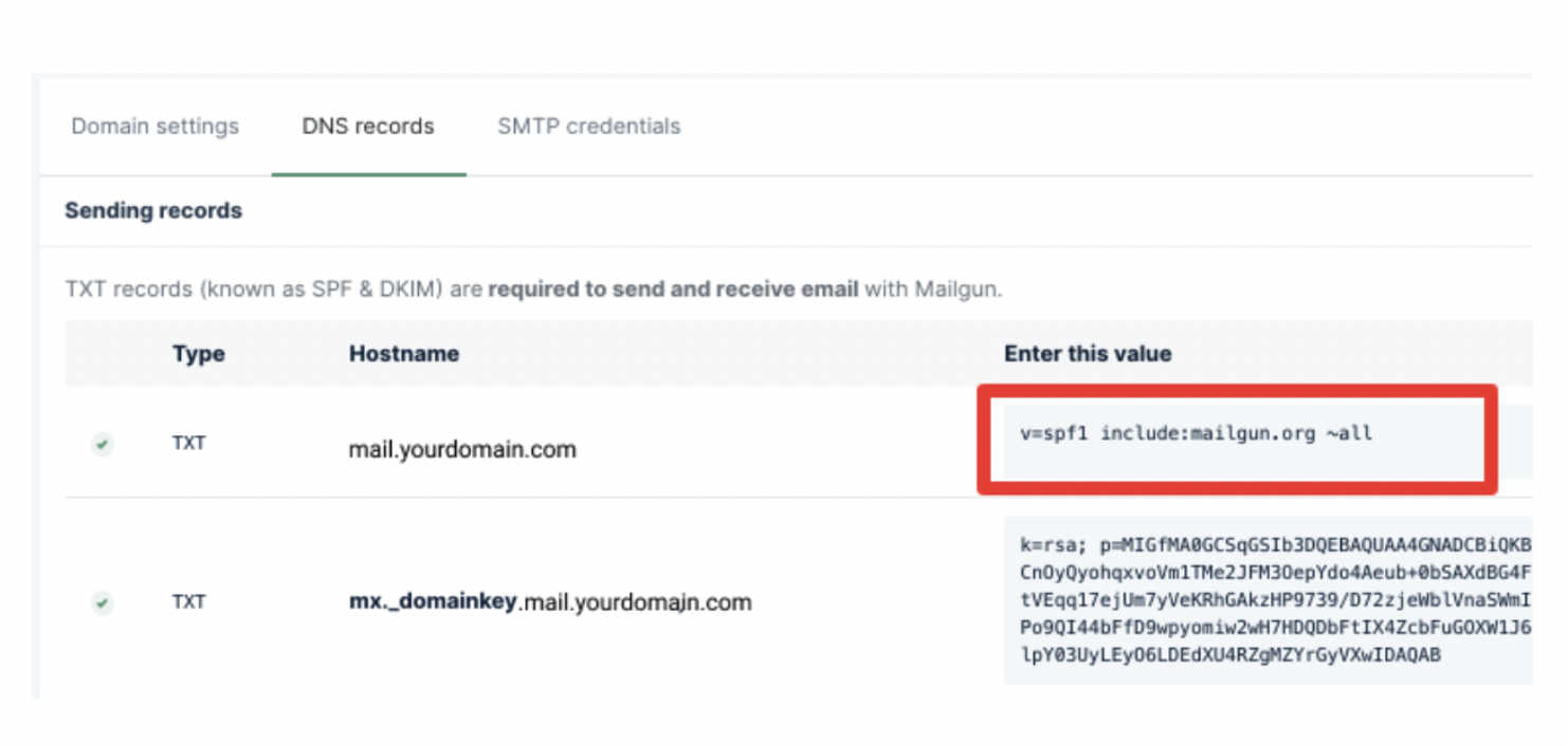 SiteGround DNS Zone Editor showing a completed TXT record entry for SPF with the 'Create' button highlighted.