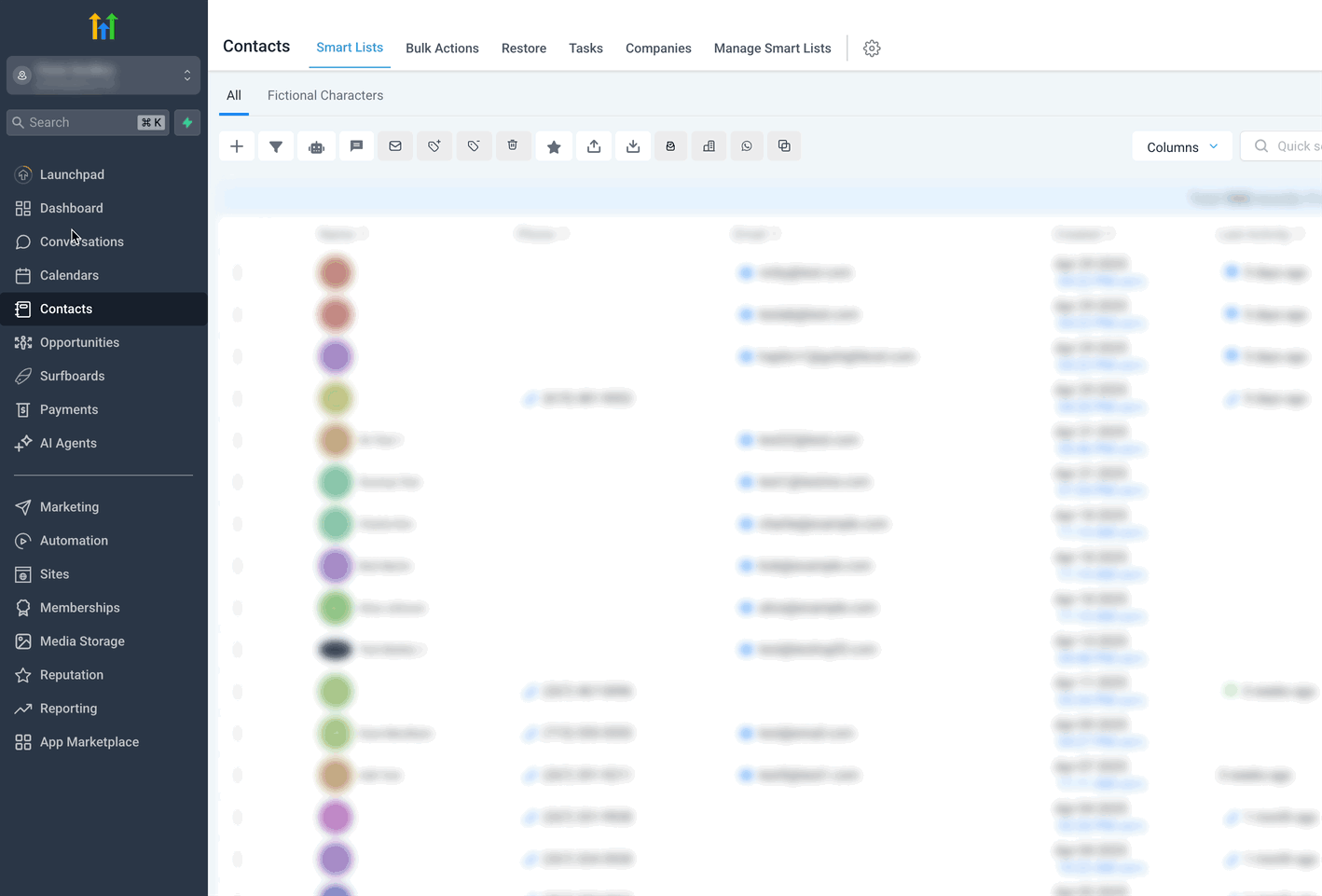 GIF demonstrating the process of creating and saving a new contact in <a href=
