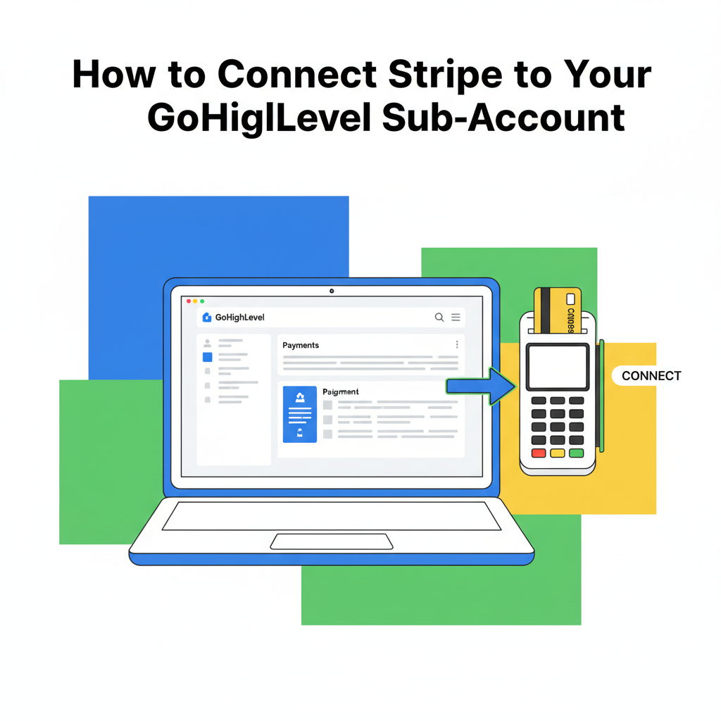Featured image for How to Connect Stripe to Your GoHighLevel Sub-Account (Step-by-Step Guide)