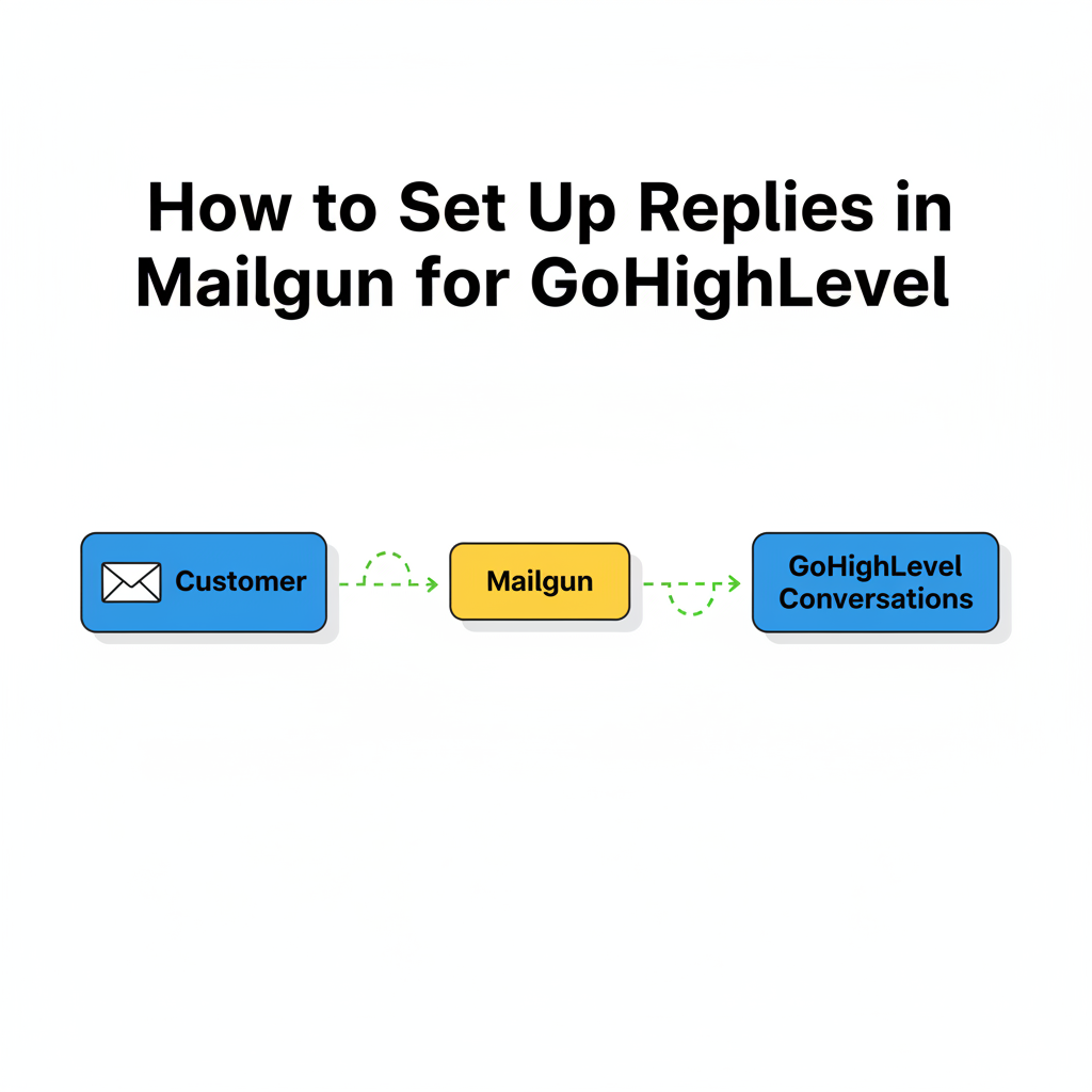 Featured image for How to Set Up Replies in Mailgun for GoHighLevel (Step-by-Step Guide)