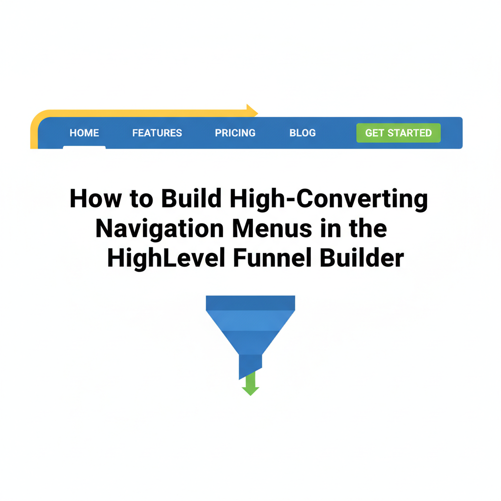 Featured image for HighLevel Funnel Builder Navigation Menus: Conversion Guide