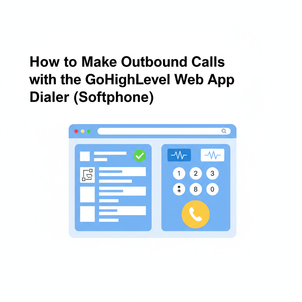 Featured image for GoHighLevel Web App Dialer: How to Make Outbound Calls with the Softphone
