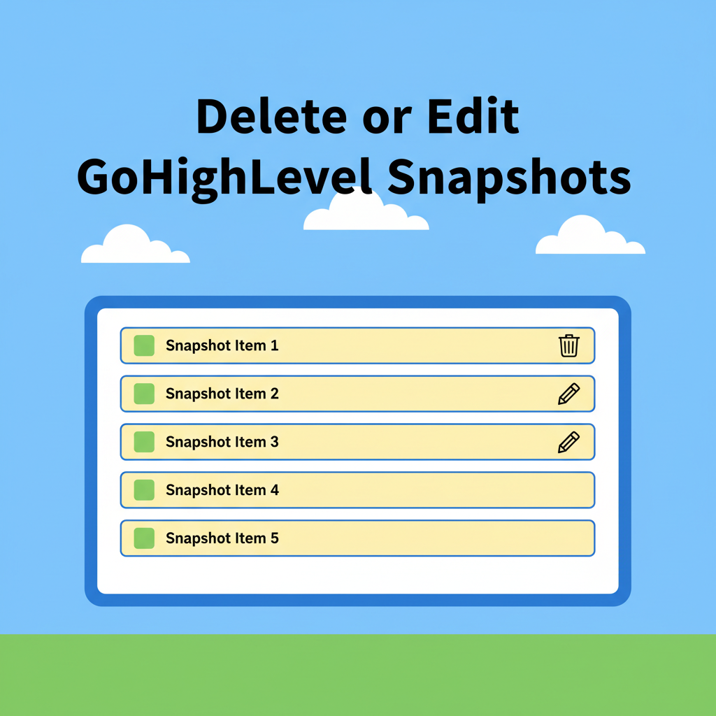 Featured image for How to Delete or Rename GoHighLevel Snapshots Safely (For Agencies)