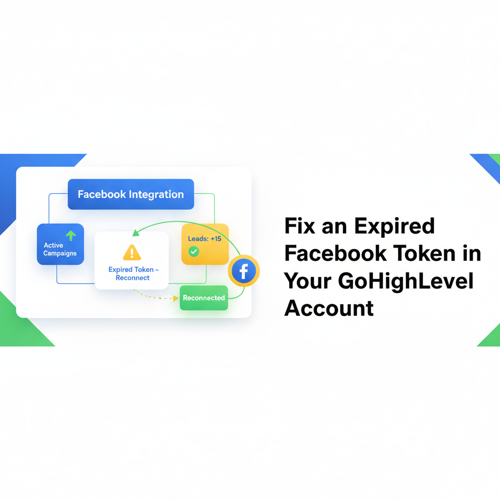 Featured image for Facebook Token Expired in GoHighLevel? How to Reconnect and Prevent It