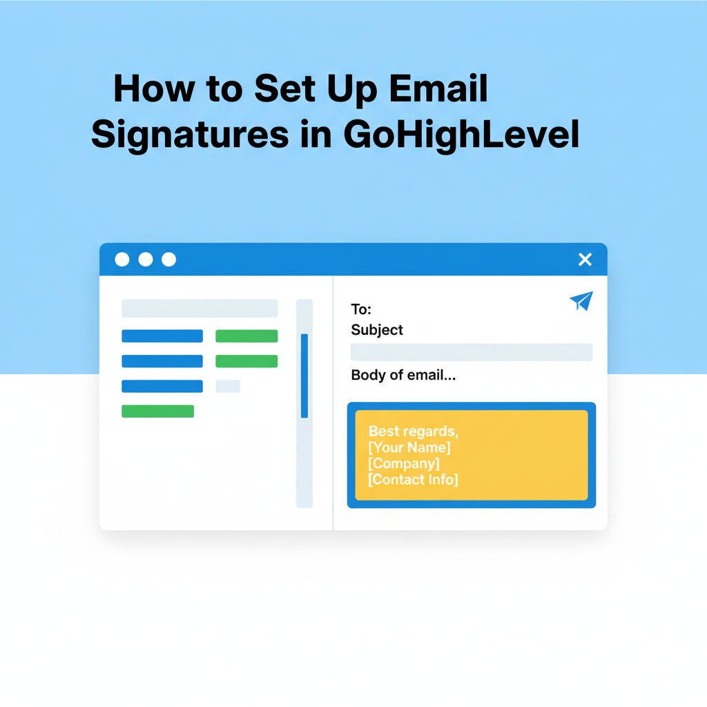 Featured image for How to Set Up Email Signatures in GoHighLevel (Step-by-Step Guide)