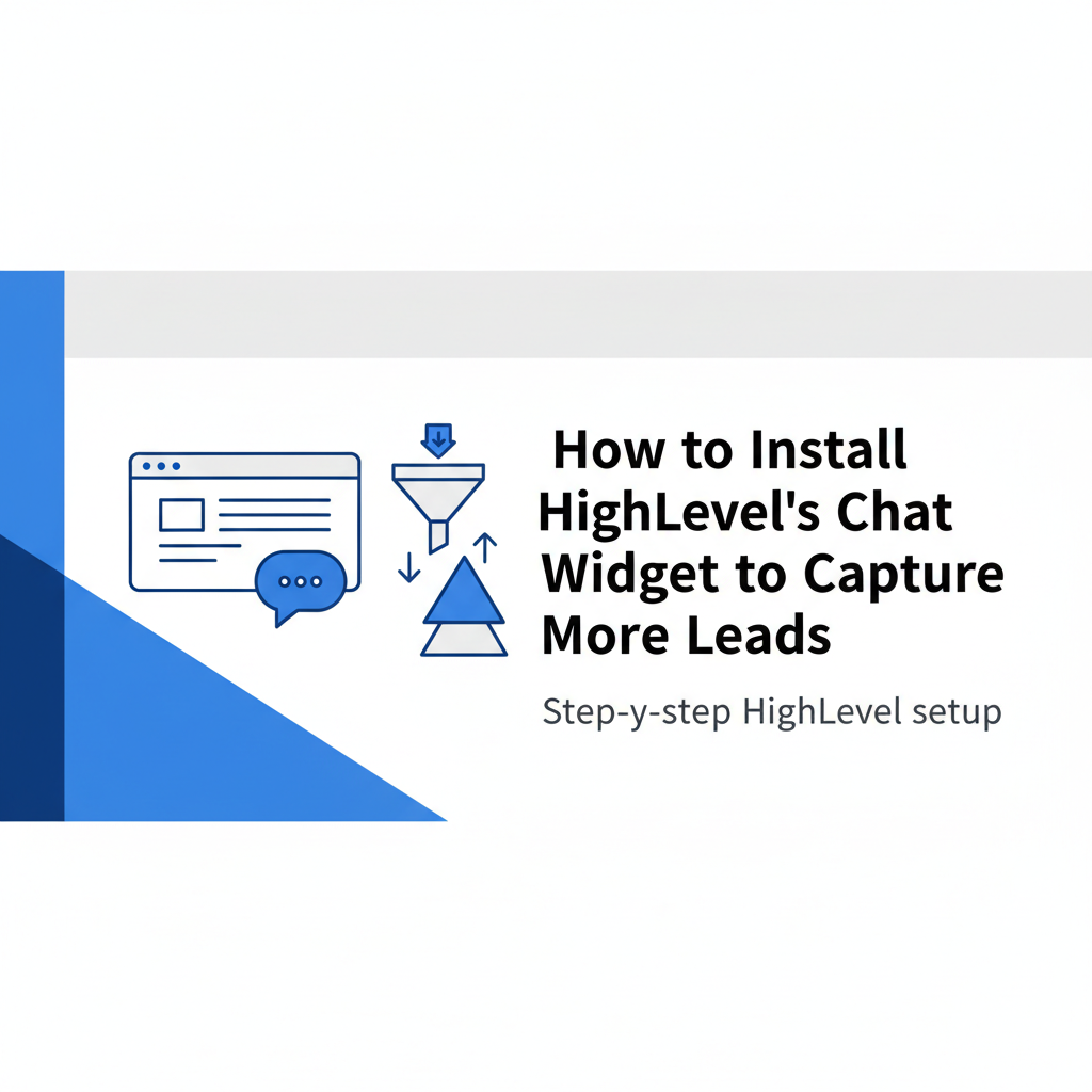 Featured image for How to Install HighLevel's Chat Widget to Capture More Leads