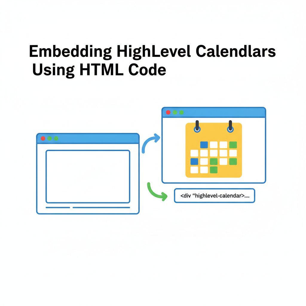 Featured image for How to Embed GoHighLevel Calendars Using HTML Code (Step-by-Step Guide)