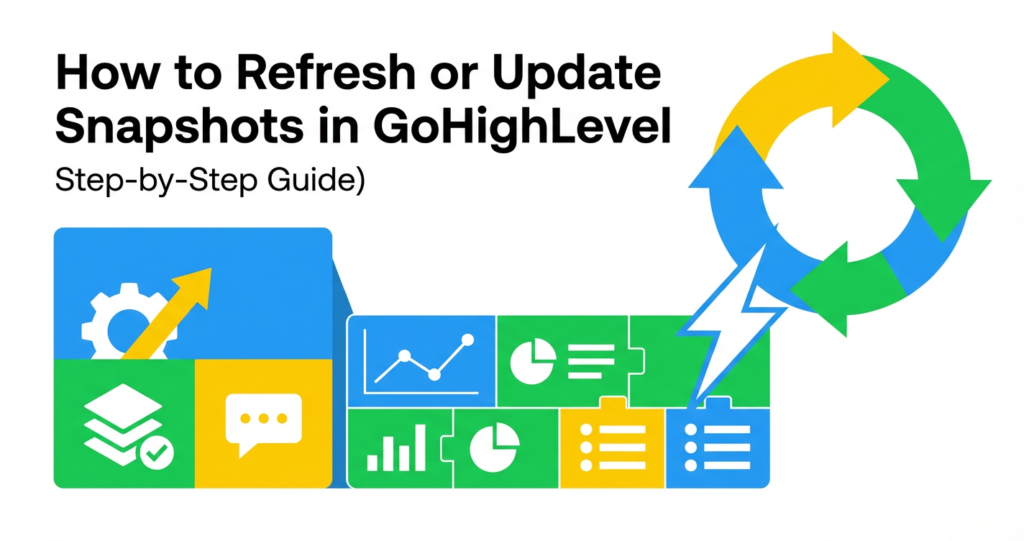 Featured image for How to Refresh or Update Snapshots in GoHighLevel (Step-by-Step Guide for Agencies)