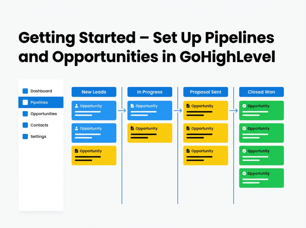 Featured image for How to Set Up Pipelines and Opportunities in GoHighLevel (Step-by-Step Guide)