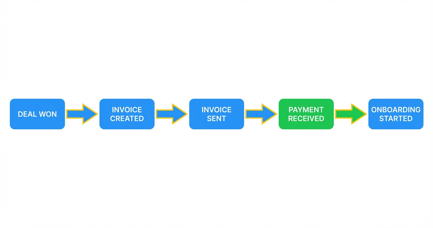 Workflow flowchart for How to Create and Send Invoices in <a href=
