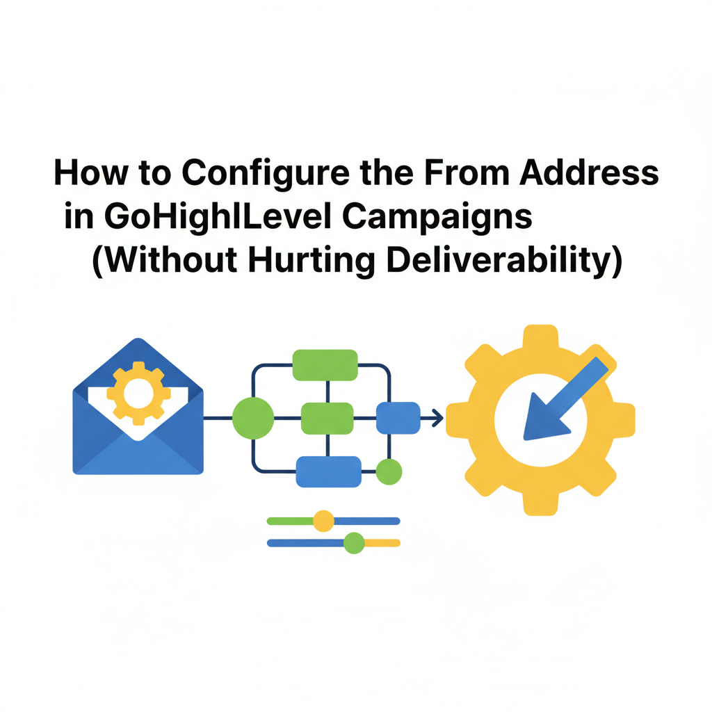 Featured image for GoHighLevel From Address: How to Configure Campaign Senders Without Hurting Deliverability