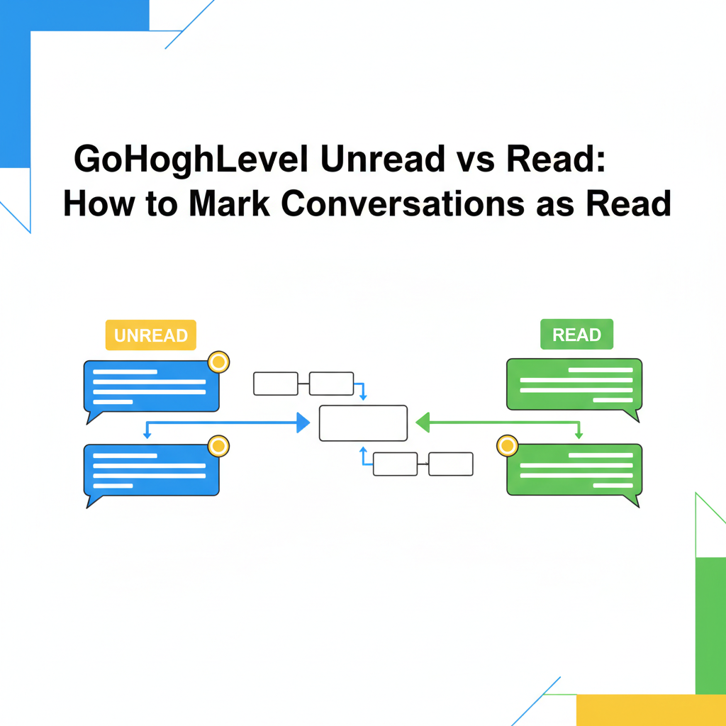Featured image for GoHighLevel Unread vs Read: How to Mark Conversations as Read (Workflows + Best Practices)