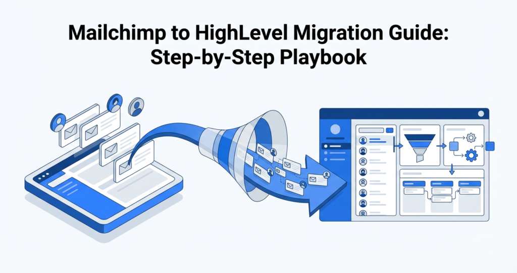Featured image for Mailchimp to HighLevel Migration Guide: Step-by-Step Playbook