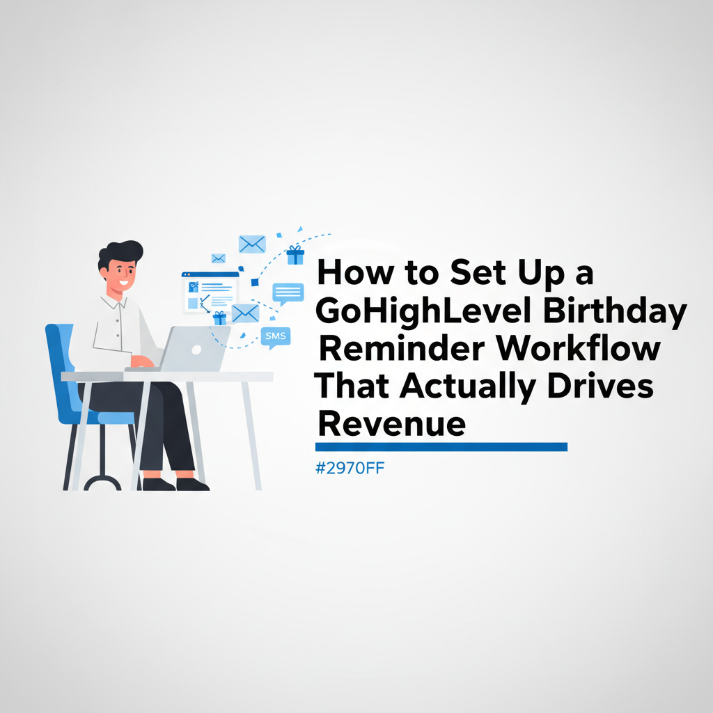 Featured image for GoHighLevel Birthday Reminder Workflow (Step-By-Step Guide for Revenue-Driving Campaigns)