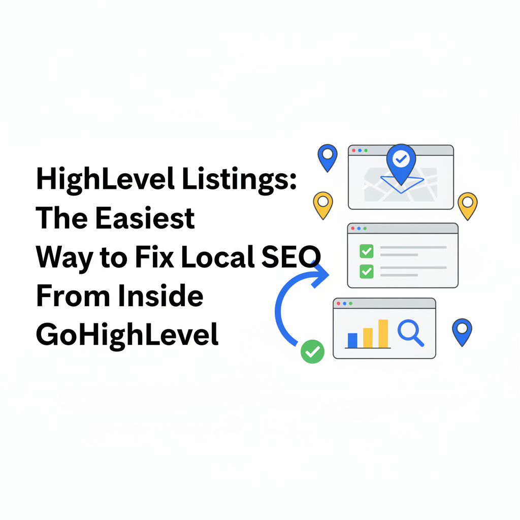 Featured image for HighLevel Listings: Fix Local SEO Fast Inside GoHighLevel