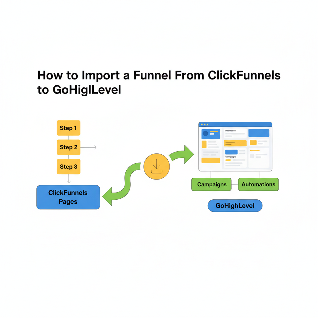 Featured image for How to Import a Funnel From ClickFunnels to GoHighLevel