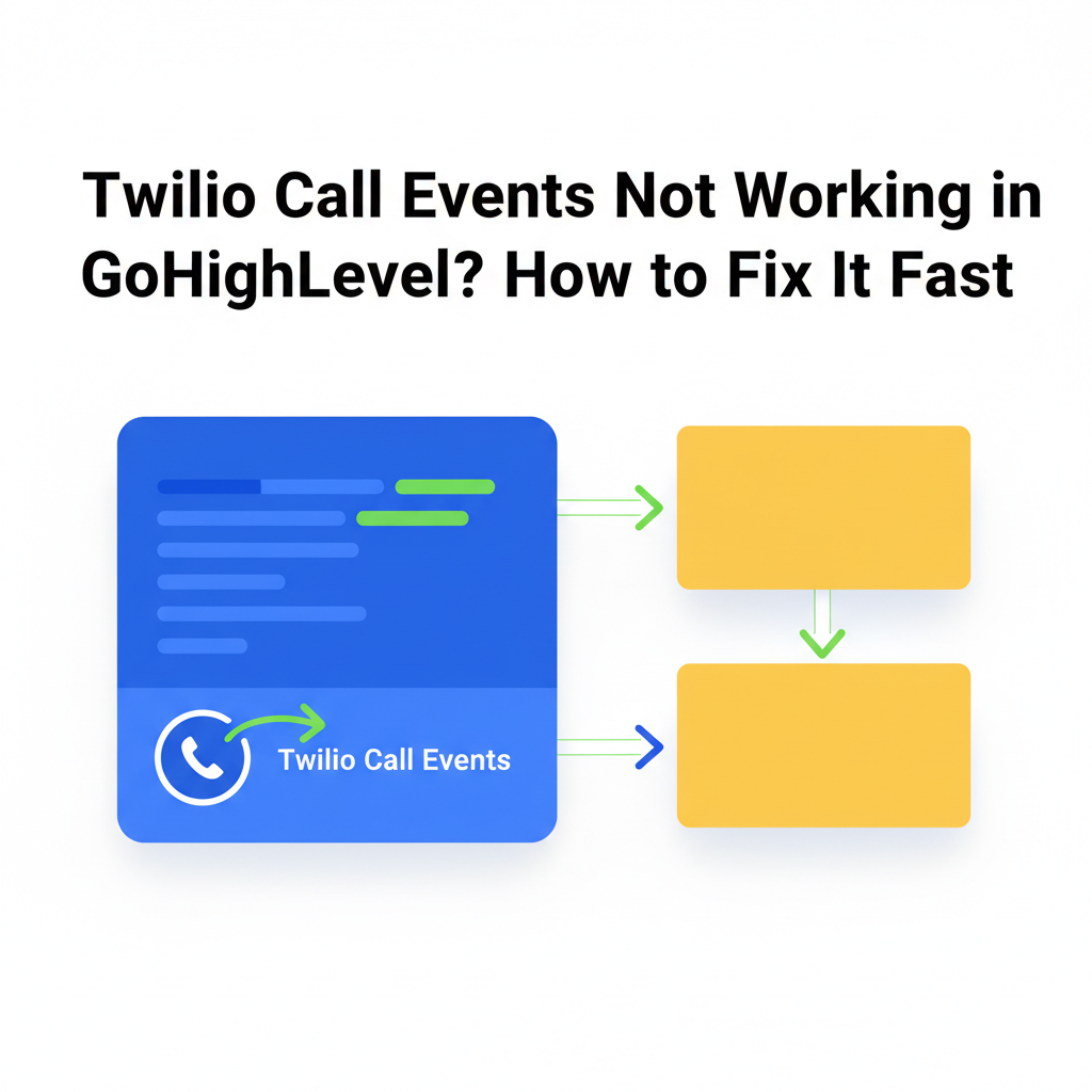 Featured image for Twilio Call Events Not Working in GoHighLevel? How to Fix It Fast
