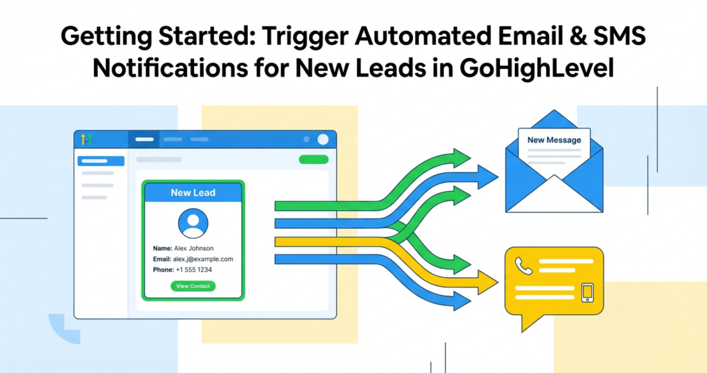 Featured image for GoHighLevel New Lead Notifications: Trigger Automated Email & SMS