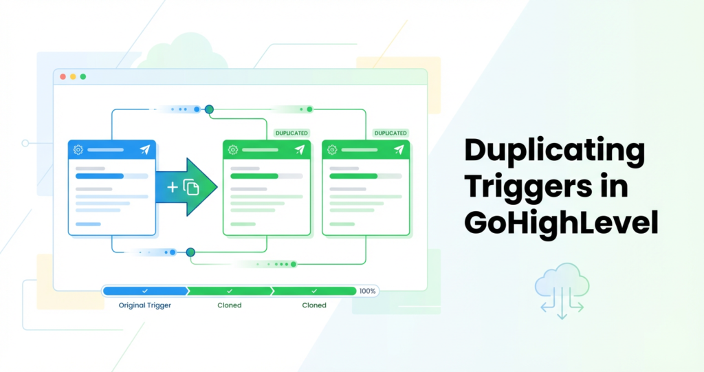 Featured image for How to Duplicate Triggers in GoHighLevel (Fast, Safe, and Scalable)