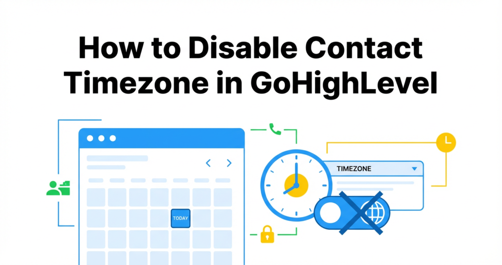 Featured image for How to Disable Contact Timezone in GoHighLevel (Step‑by‑Step Guide)