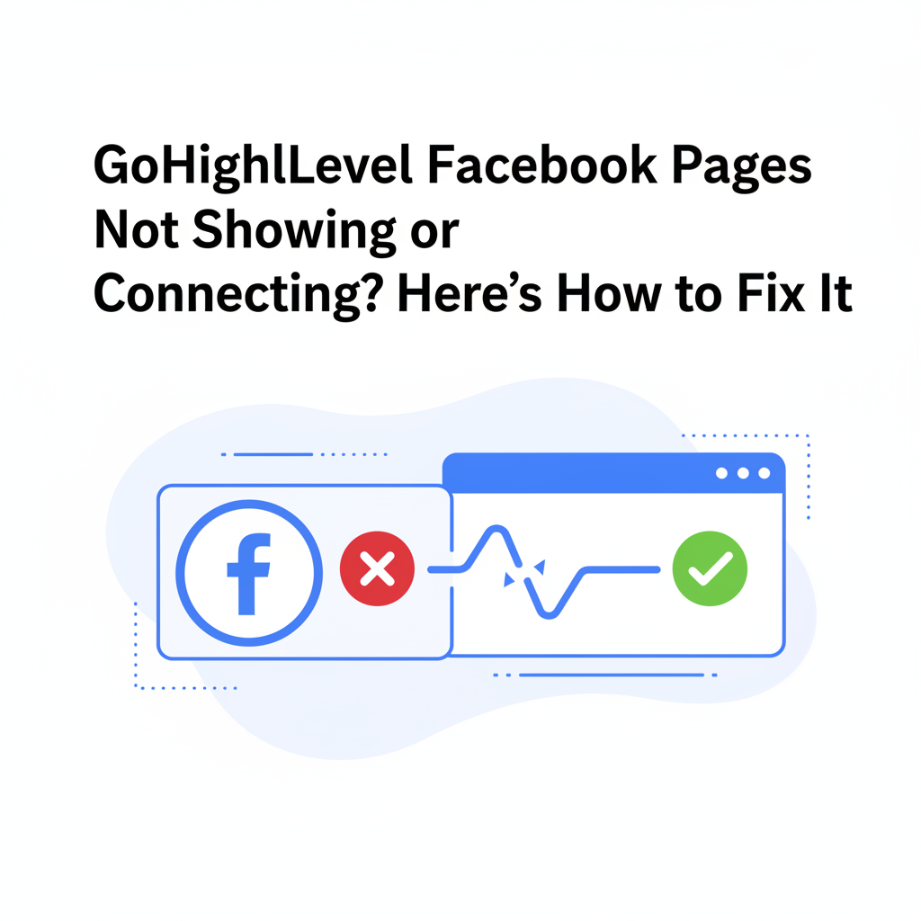 Featured image for GoHighLevel Facebook Pages Not Showing or Connecting? Here’s How to Fix It