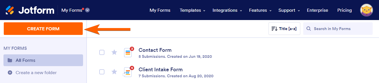 JotForm Data Backup Placeholder Screenshot showing a generic placeholder indicating no results or an empty state, with a message like 'Sorry! nothing found for'.