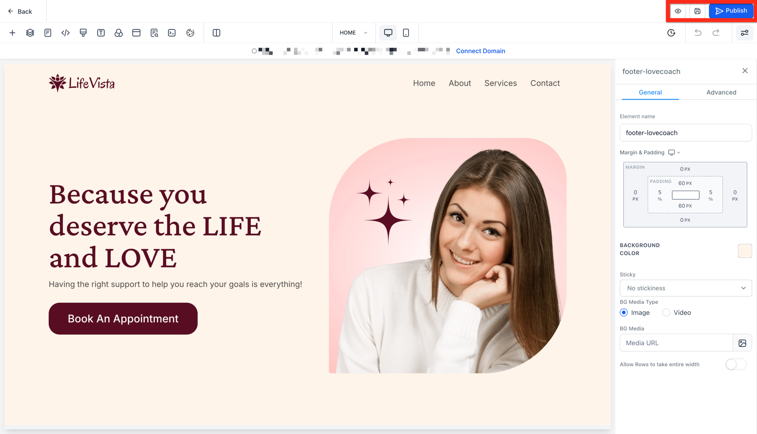 Website Editor Controls