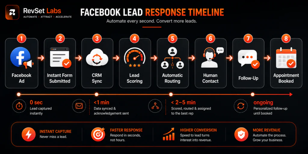 Facebook Lead Response Automation workflow overview